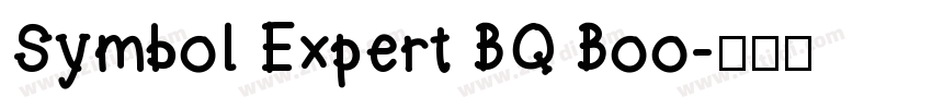 Symbol Expert BQ Boo字体转换